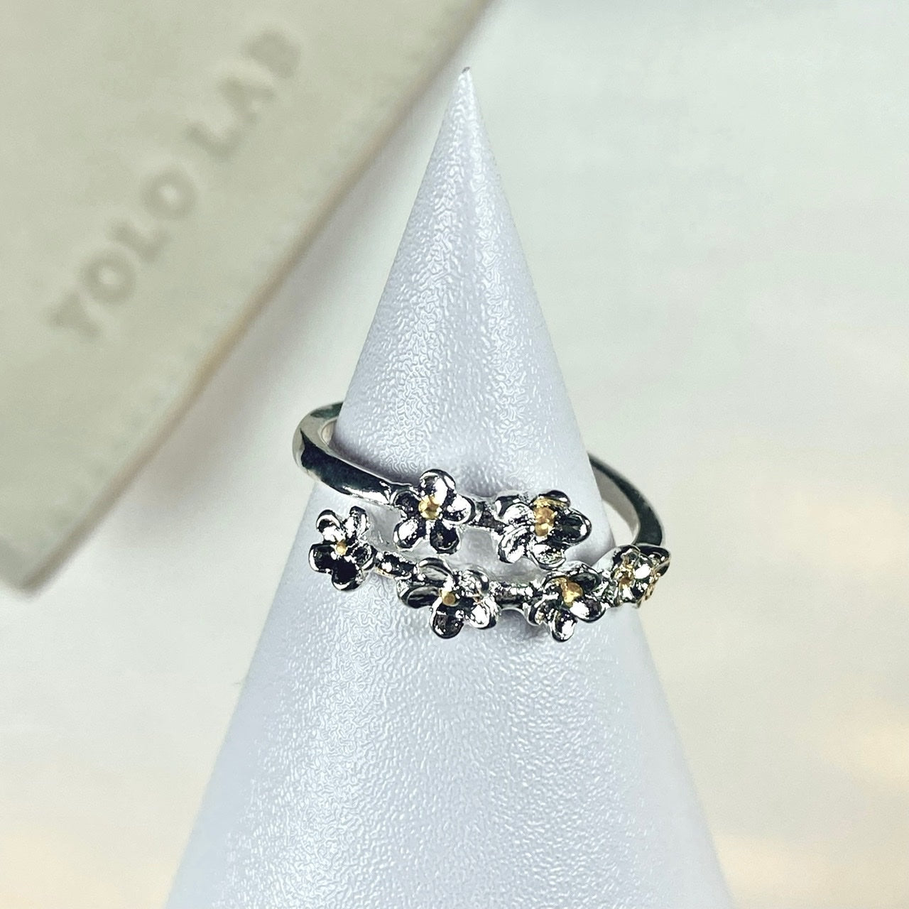 Adjustable Pear Blossom Ring